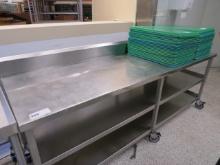 8FT STAINLESS STEEL TABLE