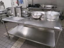 6FT STAINLESS STEEL TABLE