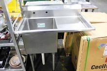 38IN. STAINLESS STEEL 1-COMPARTMENT SINK