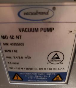 Vacuubrand model MD 4C NT Vacuum Pump