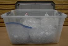 Box Loaded with 5ml Plastic Containers with Lids