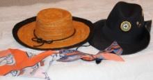 American Legion Hat and Broncos Bandanas