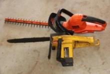 Electric Chainsaw and Hedge Trimmer